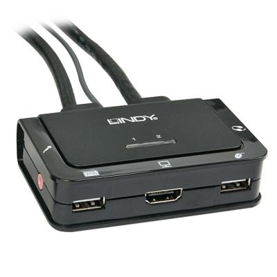 2 Port HDMI USB 2.0 & Audio KVM Switch Compact